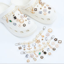 Load image into Gallery viewer, DIY shoe charms Pearl Chain Croc Charms Fit For Clog Shoes BS0001