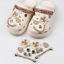 Load image into Gallery viewer, DIY Accessories Shoe Charms Flowers Pearl Princess Elegant Little Fragrance Style Shoe Buckle BS0002