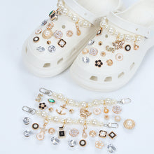 Load image into Gallery viewer, DIY shoe charms Pearl Chain Croc Charms Fit For Clog Shoes BS0001