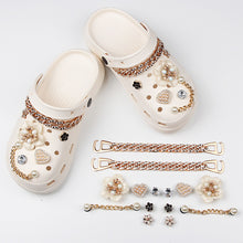 Load image into Gallery viewer, DIY Accessories Shoe Charms Flowers Pearl Princess Elegant Little Fragrance Style Shoe Buckle BS0002