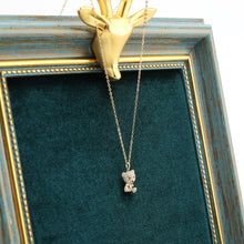 Load image into Gallery viewer, Gemstone Miss Bear Pendant Necklace N02058G