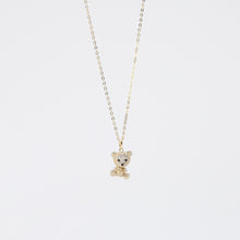 Load image into Gallery viewer, Gemstone Miss Bear Pendant Necklace N02058G