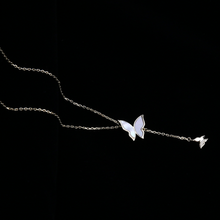Load image into Gallery viewer, Pearl Butterfly Pendant Necklace N1278G