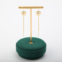 Load image into Gallery viewer, Gemstone Heart Earrings E01310