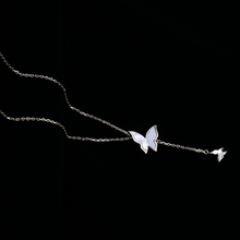 Load image into Gallery viewer, Pearl Butterfly Pendant Necklace N1278G
